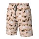 thumbnail image 4 of Balery Beagle Dog On Brown Traje de Baño Estilo Hawaiano para Hombre, Shorts de Secado Rápido con Bolsillos-Large, 4 of 6