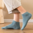 thumbnail image 6 of Mens Thin Rayon Breathable Ankle Socks Soft Low Cut Comfortable Sock Lightweight Mesh Sock Green One Size, 6 of 8