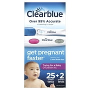 Clearblue Trying for a Baby Ovulation Kit, 25 Ovulation Tests and 2 Rapid Detection Pregnancy Tests, 27ct