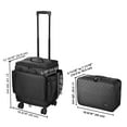 thumbnail image 2 of Byootique 2in1 Soft Sided Rolling Makeup Train Case Foldable Cosmetic Case with Makeup Bag Travel Organizer For Makeup Artist Hair Stylist Barber, 2 of 10