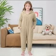 thumbnail image 2 of Zwiiyzr Family Christmas Pajamas Matching Sets for Kids Parent Child Christmas Set Printed Home Clothes Pajamas Set Kid'S Style Khaki-Kids, 2 of 4