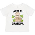 thumbnail image 3 of Inktastic Cute Sloth I Love My Grandpa with Green Leaves Boys or Girls Toddler T-Shirt, 3 of 5