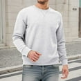 thumbnail image 2 of Men's Slim Fit Crewneck Pullover Sweatshirt Long Sleeve Basic Top Soft Breathable Fabric For Daily Wear, 2 of 4