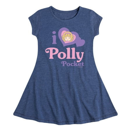 

Polly Pocket - I Love Polly Pocket - Toddler And Youth Girls Fit And Flare Dress