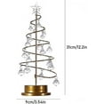 thumbnail image 2 of Lámpara de mesa de árbol de Navidad JanHm cristal decoración del hogar, 2 of 5