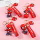 thumbnail image 2 of Llaveros creativos de dibujos animados de Disney para hombre o mujer, llavero de Spiderman, juguetes rojos, personalidad fresca, colgante para bolso qiuyongming unisex, 2 of 2