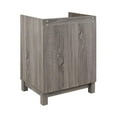 thumbnail image 4 of Linon Tracey Classeur en Bois au Design Compact avec 2 Tiroirs, Fini Gris, 4 of 15