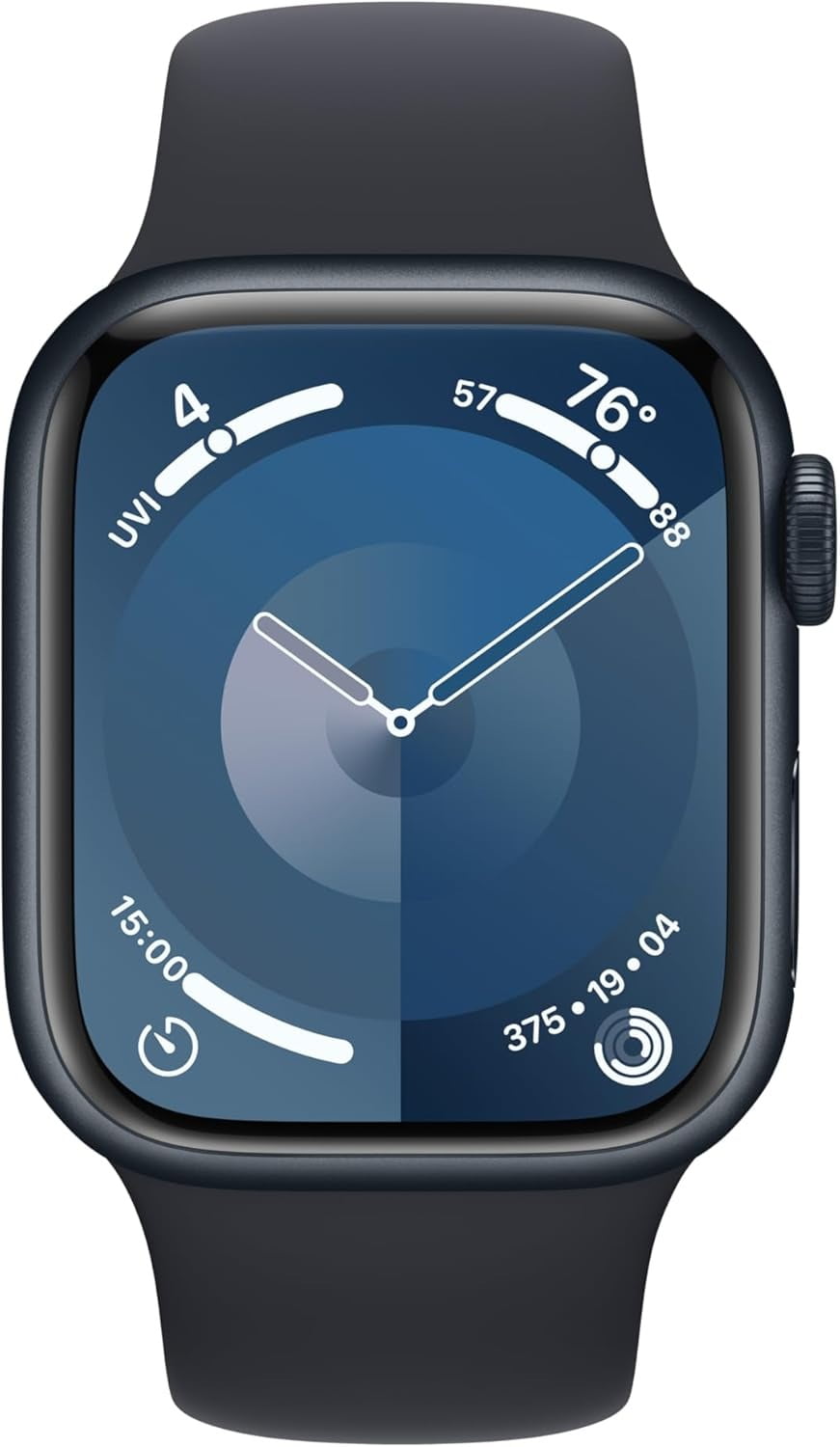 Restored Apple Watch Series 9 With Blood Oxygen. GPS + Cellular 41mm Midnight Aluminum Case with Midnight Sport Band - S/M. (Refurbished)