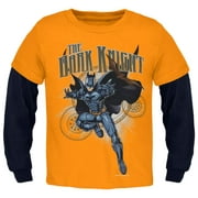 Angle View: Batman - Dark Knight Jump Youth 2fer Long Sleeve T-Shirt - Youth Large