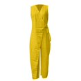 thumbnail image 4 of Nmmued Linen Sets for Women 2 Piece, Pants Sets Women 2 Piece Outfits, Matching Sets Women Clothing, Gauze Sets for Women 2 Piece, Linen Pants Set, Yellow XS, 4 of 4