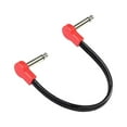 thumbnail image 4 of Cable de Pedal de efecto de guitarra CUTICAT Cable de pedales TS 1/4 ángulo recto 20cm Rojo, 4 of 7