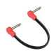 thumbnail image 4 of Cable de guitarra para efectos de pedalera, cable de guitarra TS de 4" en ángulo recto. 20cm Rojo B, 4 of 7