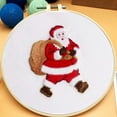 thumbnail image 1 of DIY Knitting Christmas Embroidery Kit With Embroidery Hoop 2024 For Beginners Adults Full Set Including Needles Threads, 1 of 3