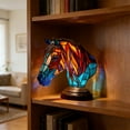 thumbnail image 4 of Hometravel USB Horse Lamp, Colorful Light Ornament with Horse Head Design, Plug in Decorative Light for Desk and Shelf Display, 4 of 6