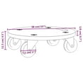 thumbnail image 4 of vidaXL Chariots de Transport 2 Pcs Ronds Ø38x11,5 cm, 4 of 5