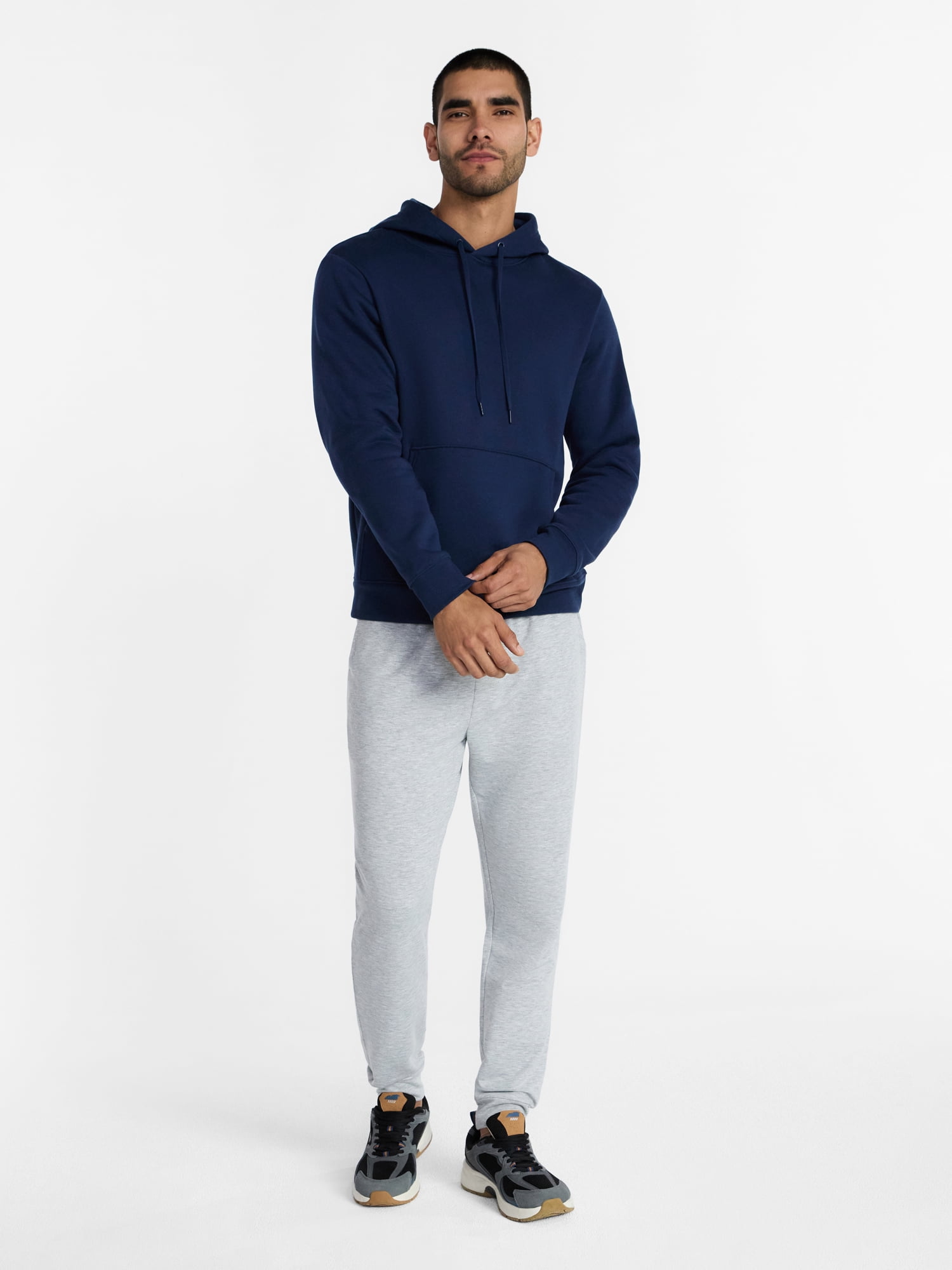 Athletic Works Men's & Big & Tall Men's Fleece Hoodie Sweatshirt, Sizes XS-4XLT