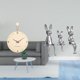 thumbnail image 2 of Reloj de pared decorativo, reloj de pared de madera colgante, figura, escultura, estatua sentada, adorno, con madera ligera, material cerámico adecuad, 2 of 8
