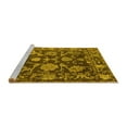 thumbnail image 2 of Ahgly Company Machine Washable Indoor Rectangle Abstract Yellow Modern Area Rugs, 2' x 3', 2 of 4
