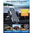 thumbnail image 5 of 2026 Phone Holders for Your Car Ultimate Military-Grade Car Phone Holder Mount【Patent & Safety Certs】Upgraded Shockproof Truck Air Vent Phone Mount for iPhone 17 Pro Max 16 15 Samsung Android, 5 of 6