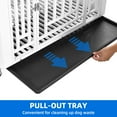 thumbnail image 5 of Uforic 38" Dog Crate Furniture with 4 Wheels, Indoor Furniture Style Wooden Large Dog Kennel, White, 5 of 6