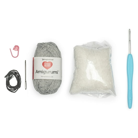Red Heart Amigurumi Kit-Ross the Elephant