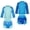 Blue Shark, variant on 2-Pack Unisex Long-Sleeve Swimwear with UPF 50+ Sun Protection and Built-in Swim Diapers for Babies and Toddlers, Sizes XS-XXL