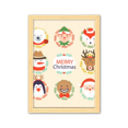 thumbnail image 1 of Cuadro de Madera Unbranded Festival Círculo Feliz Navidad Muñeco de Nieve A4, 1 of 3