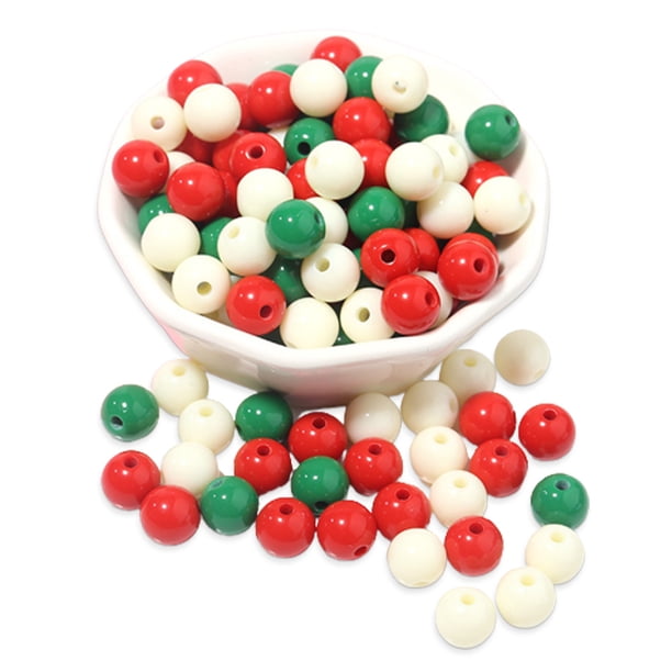 100 Uds. Cuentas redondas de 10mm, cuentas sueltas lisas, espaciador, suministros de cuentas para cuentas, artesanía, decoración del hogar (agujero de 2,4mm) Zhivalor BST3021906-2