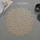 thumbnail image 2 of Decorative Leaf PVC Placemats Flower Placemats Hollow Dining Table Place Mats Heat Resistant Non-slip Dining Placemats Table Mats for Home Kitchen Wed, 2 of 5