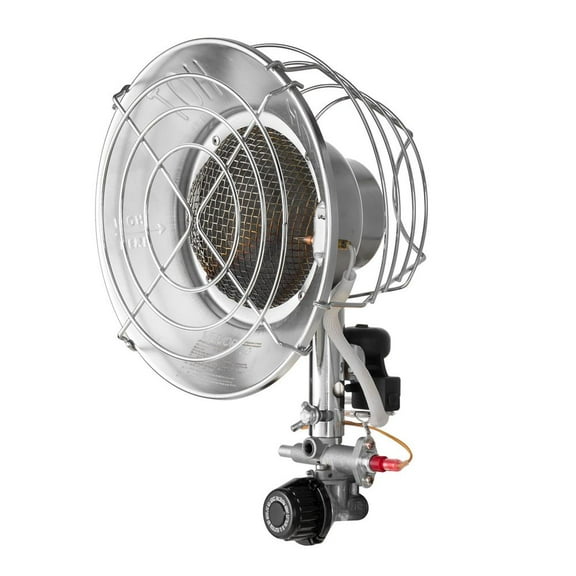 CAFORKP Portable Propane Tank Top Heater, 15000 BTU Infrared Heater with Rolling Trolley Cart