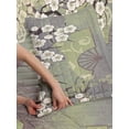 thumbnail image 3 of East Reversible Bedspread Set, Japanese Cherry Blossom Sakura Tree Branches Blooms Spring Season Foliage Art, Pillow Shams & Comforter Microfiber Bedding Set, 3 Sizes, Avocado Green, by Ambesonne, 3 of 4