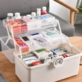 thumbnail image 5 of Meggemo Home First Aid Kit Large Capacity Portable Medical Box Handheld Emergency Kit for Family Medicine Storage Home Travel Camping, 5 of 6