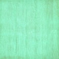 thumbnail image 1 of Ahgly Company Machine Washable Indoor Square Solid Turquoise Blue Modern Area Rugs, 3' Square, 1 of 4