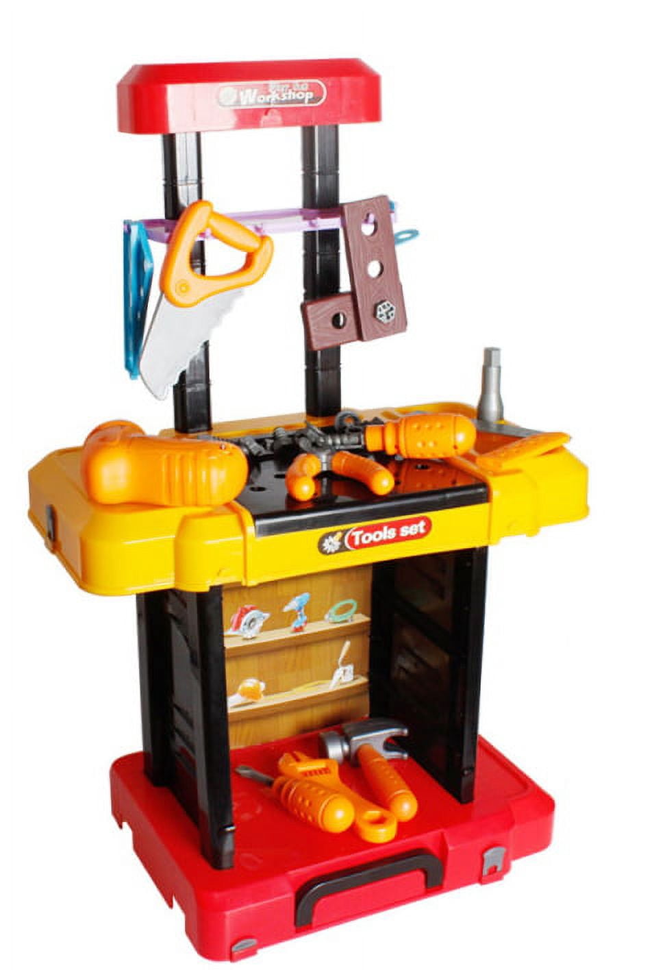 PlayWorld Toolbench Time! Kids Tool Workshop Bench - Red
