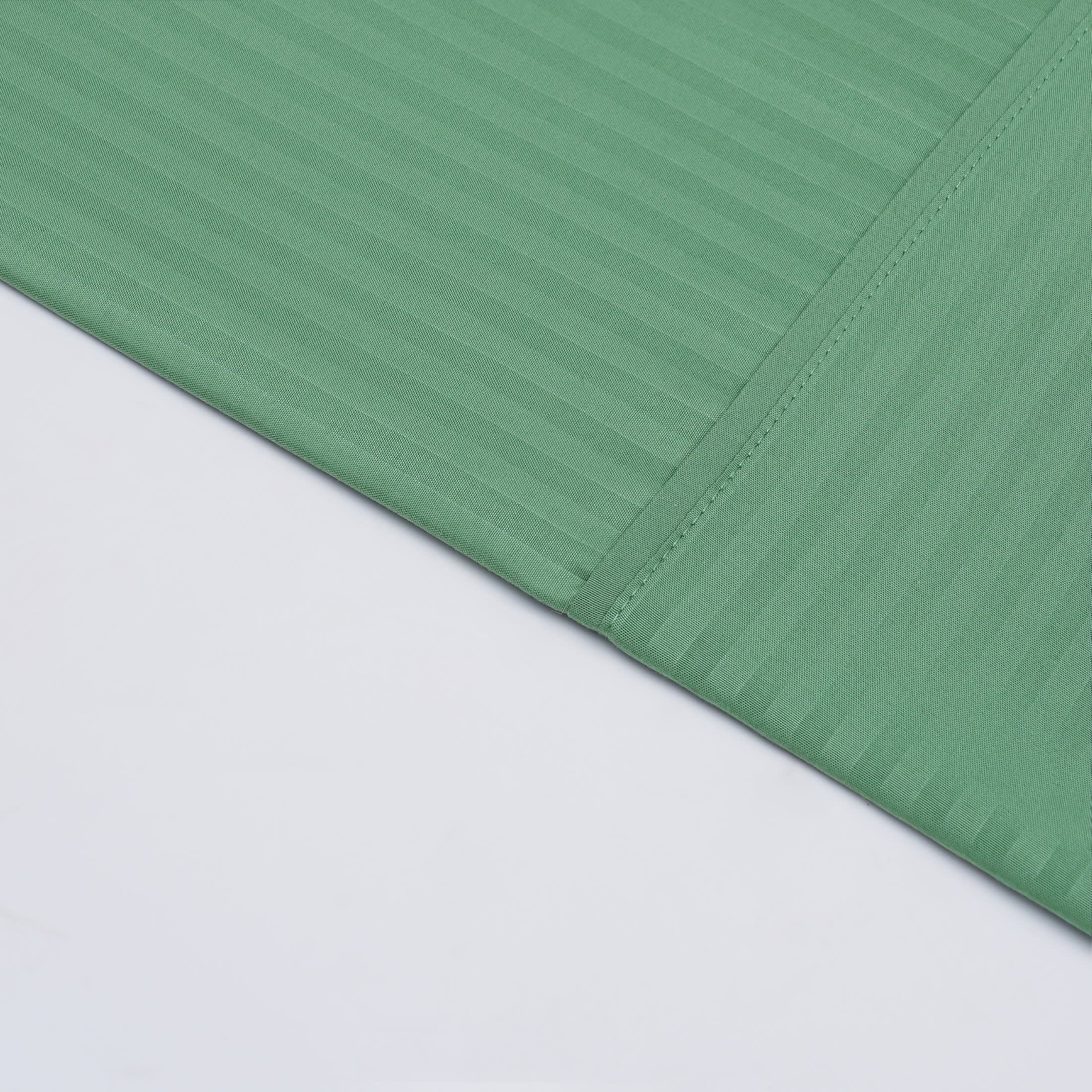 Mainstays Super Soft Brushed Microfiber Bed Sheet Set, Green Sage Embossed Stripe, King, 4 Piece