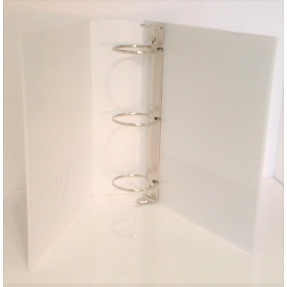 White Vinyl 3-Inch, 3-Ring View Binder for 8.5" x 11" Sheets, Fully Customizable, 550 Sheet Capacity, Wilson-Jones Brand (362-49W) - Pack of 3 Binders