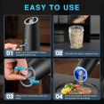 thumbnail image 5 of 2PCS Electric Salt and Pepper Grinder Set ABS, 5 of 5