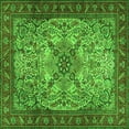 thumbnail image 1 of Ahgly Company Indoor Square Persian Green Traditional Area Rugs, 7' Square, 1 of 1