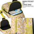 thumbnail image 4 of Banana Lover Sling Backpack with Tropical Fruit Pattern, Cute Yellow Banana Print Crossbody Daypack, Kawaii Cartoon Sweet Design, Lightweight and Durable, 4 of 6