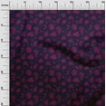 thumbnail image 3 of oneOone Polyester Spandex Dark Purple Fabric Floral & Craft Projects Decor Fabric Printed By The Yard 56 Inch Wide, 3 of 4