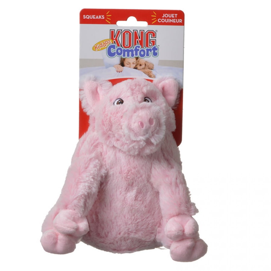 Kong Comfort Kiddos Dog Toy - Pig Small - (4.2W x 6.2H) - Walmart.com - Walmart.com