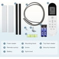 thumbnail image 7 of FREE VILLAGE 12,000 BTU U-Shaped Window Air Conditioner Unit Cools up to 550 Sq.Ft.with 6 Modes 24H Timer,Ultra Quiet Window AC Units with Full Window View,Energy Saving,Easy to Install,Black, 7 of 7