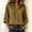 Brown women's collared blouse a1, variant on Women's Collared 3/4 Sleeve Flowy Blouse Casual Button Down Loose Fit Shirt Solid Work Travel Business Top Office Shirt, Wine 2XL