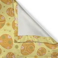 thumbnail image 4 of Ambesonne Easter Valance Pack of 2, Cheerful Holiday Daisies, 54"X18", Yellow Orange Green, 4 of 5