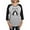Heather/Black, variant on - Halloween Bride Women's Baseball T Shirt - Womens Baseball Tee