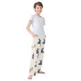 thumbnail image 4 of FORMRS Kids Pajama Pants with Pockets Size 11-12Y Boys Lounge Sleep Bottoms, Bunnies and Carrots, 4 of 8