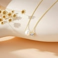 thumbnail image 3 of Turandoss Pearl Necklaces for WomenDainty Gold Pearl Choker Pendant Necklace for Women Trendy Simple Elegant Gold Cubic Zirconia Bridal Wedding Necklace for Womens Jewelry Bridesmaid Proposal Gift, 3 of 8
