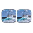 thumbnail image 5 of Lsque Lighthouse in Havana 2 PCS Windshield Sun Shade | CarFoldable Window Covers | Car Accessories Reflect UV for Universal Cars SUV Truck | Medium, 5 of 7