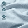 thumbnail image 5 of Bare Home 8-Piece Bedding Duvet and Sheet Set - King/Cal King Size, Sandwash Dusty Blue with White Duvet Insert, 5 of 10