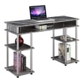 thumbnail image 2 of Pemberly Row No Tools Student Desk in Gray Faux Marble Wood Finish, 2 of 7